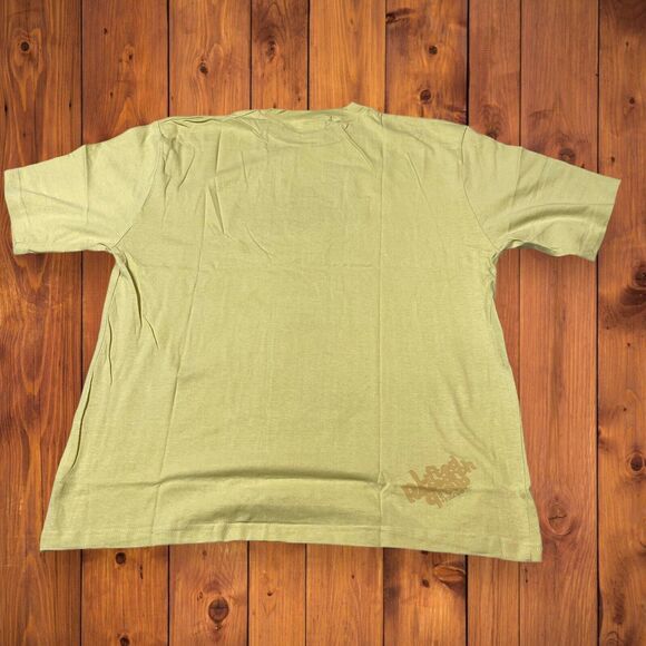 NWT LRG Lifted Research Group Cream Color Graphic T-Shirt Sz Large Embroidered - Picture 7 of 9
